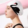 Plus Size Swimming Cap Printed Pattern Anti Slip Diving Hat Silicone Ear Protective Bathing Caps Fit For Long Short Hair