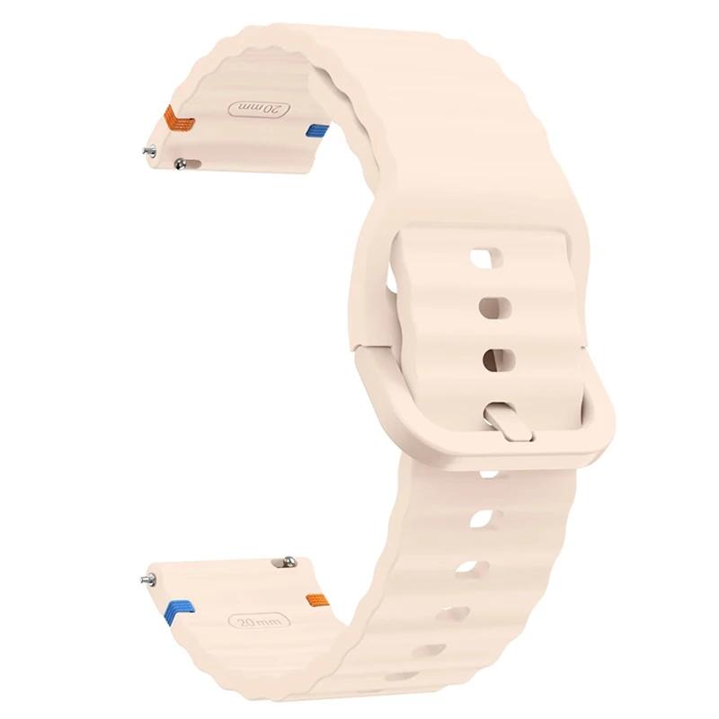 22mm 20mm Silikonarmband für Samsung Galaxy Watch 7 6 5 4 44mm 40mm 6 Classic Active 2 Sportarmband für Huawei Gt Uhrenarmband