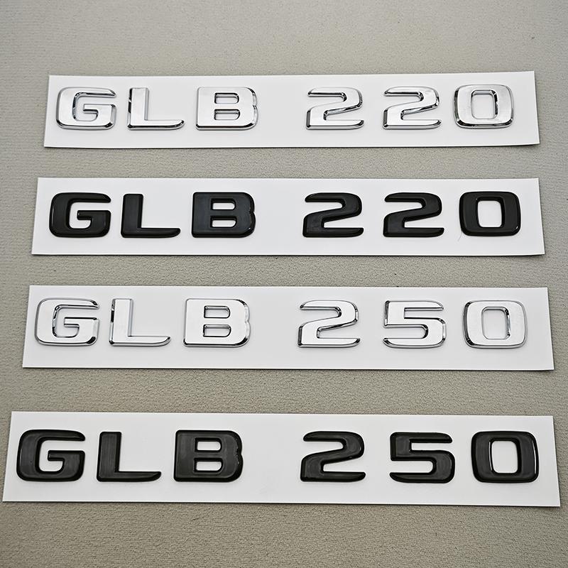 Lettere Logo Auto 3D in ABS GLB 220 GLB 250 Emblema Badge Portellone Posteriore Decalcomanie Per Mercedes benz GLB220 GLB250 X247 Accessori Auto