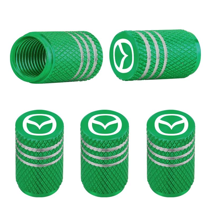5PCS Auto Wheel Tire Valve Stem Caps Cover For Mazda 3 6 Atenza Axela Demio CX3 CX5 MP MS RX8 Car Accessories h1