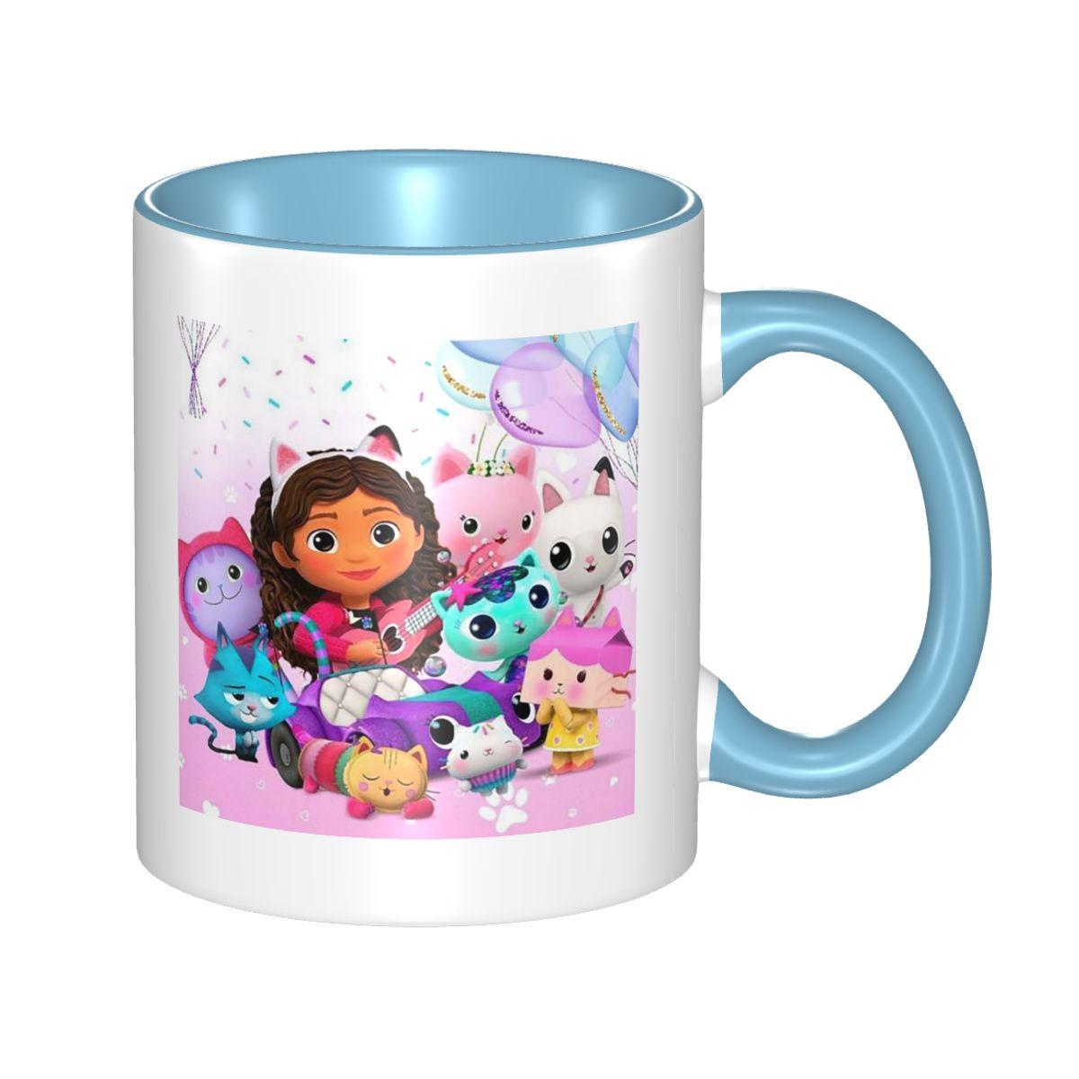 G-Gabbys Dollhouse Mug Funny Ceramic Coffee Cups Tea Mugs Milk Cup Drinkware Gift for Woman Man One Size небесно-голубой