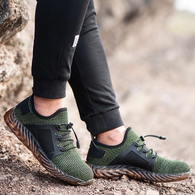Men Work Safety Shoes Anti-puncture Working Sneakers Male Indestructible Work Shoes Men Boots Lightweight Breathable Safety Boot