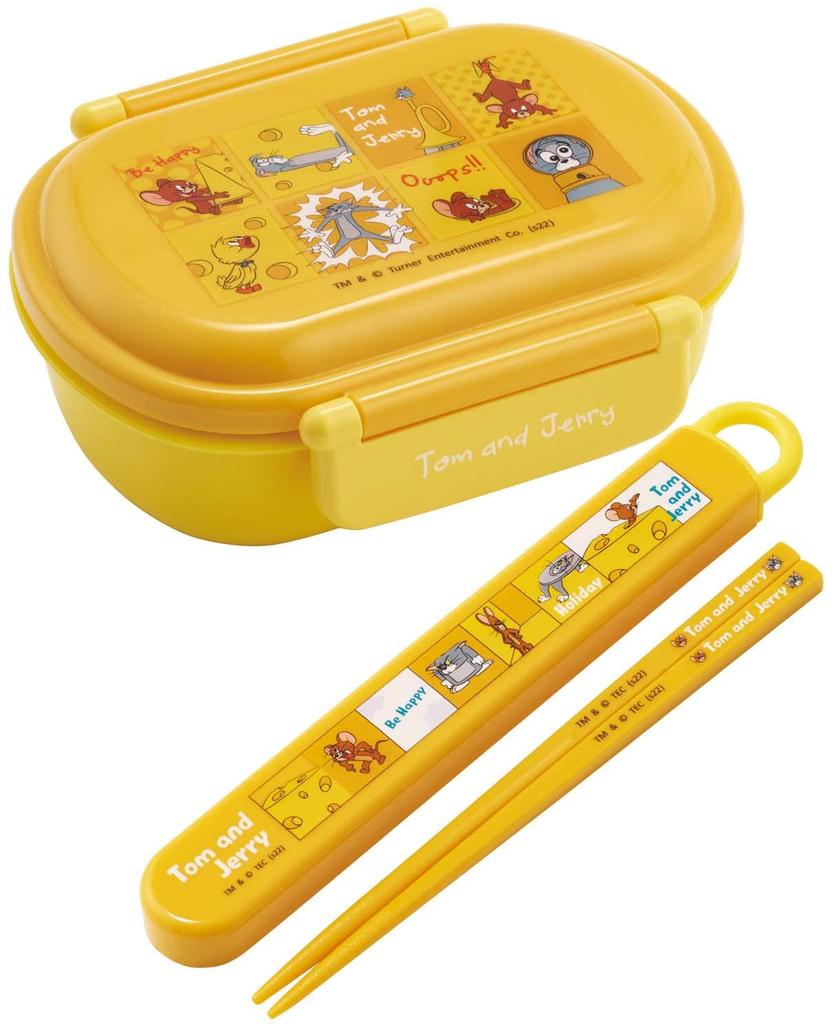 Lancheira Skater, 360ml, Tom & Jerry Happy, para Crianças, Feita no Japão, QAF2BAAG-A