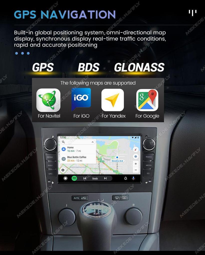 Opel 7" Android GPS Navigator with Reversing Camera (Cross-Border Exclusive, Overseas Version)