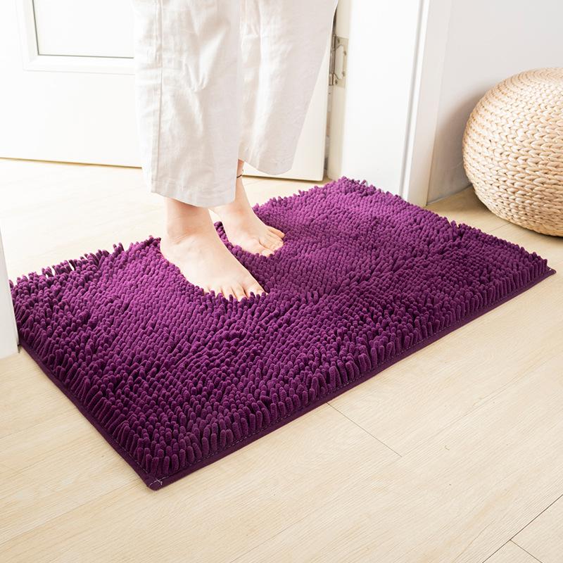 

Irregular Shape Chenille Bath Mat - Non-Slip, Water-Absorbent, Fluffy Foot Pad 1150g Encrypted Fabric 40*60 cm