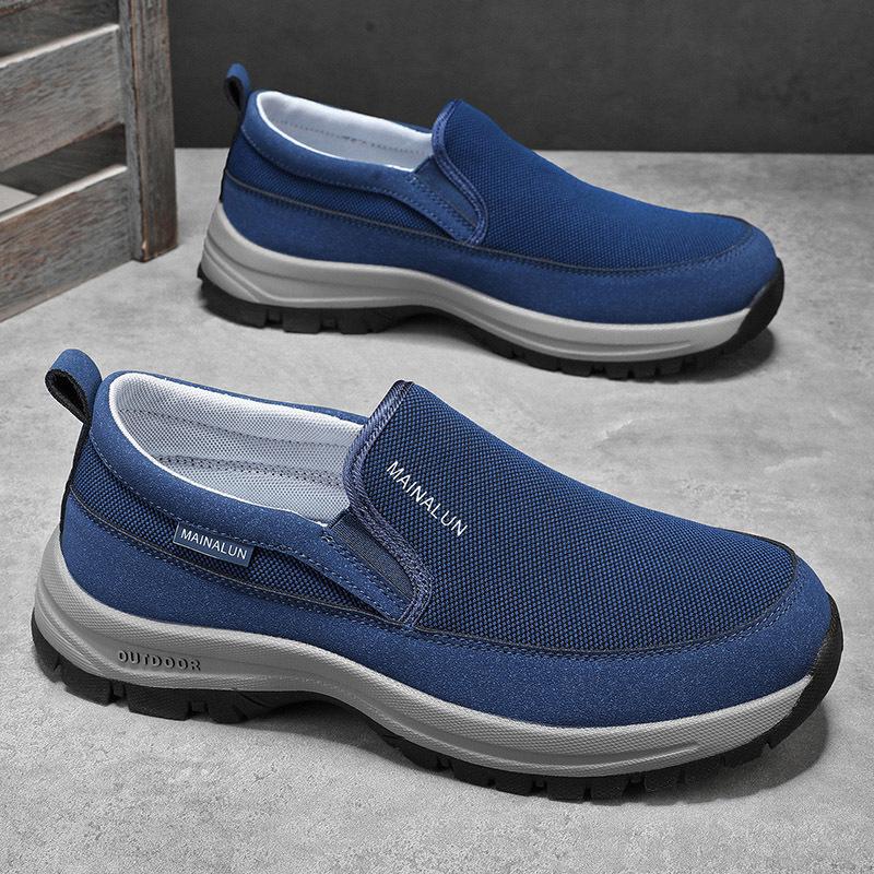 Men's Casual Retro Classic Loafers Outdoor Sports Lightweight Tennis Shoes Comfortable Sneakers Wear-resistant Non-slip Slip-on
