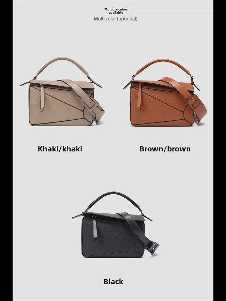 Geometrik Lychee Desenli Çapraz Çanta - Hafif, Büyük Kapasiteli, Elde Taşınabilir Stil, İlkbahar Kadın Modası