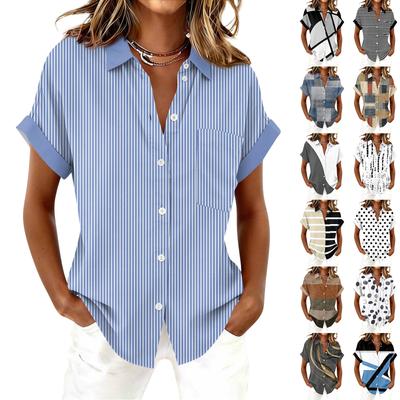 Bluză de damă la modă și casual, scurtă, cu mânecă scurtă, top tip tricou cu imprimeu