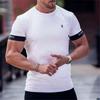 Maglietta Fitness Uomo Bodybuilding Maglietta Allenamento Top Abbigliamento Estivo Maglietta Palestra Uomo Maglietta Manica Corta Maglietta Casual Slim