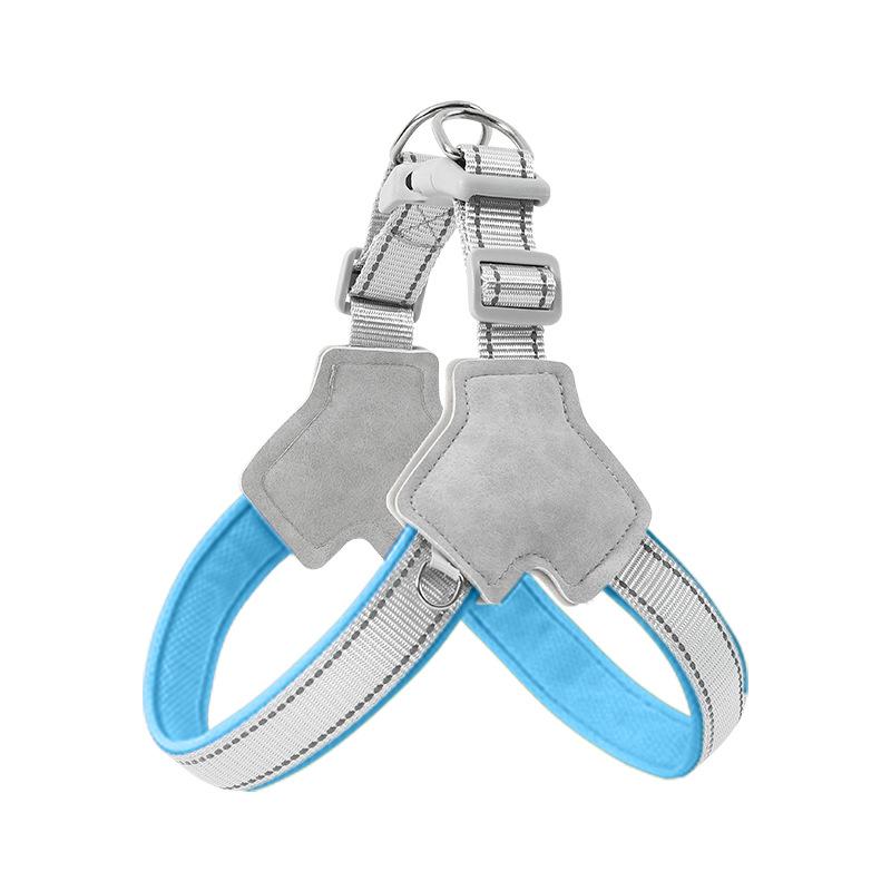 New dog chest strap, breathable mesh pet leash, saddle dog rope pet supplies