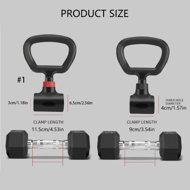 Tragbarer Kettlebell-Adapter Kettlebell-Griffaufsatz Hantel zu Kettlebell Konverter Fitnessgerät Langlebig
