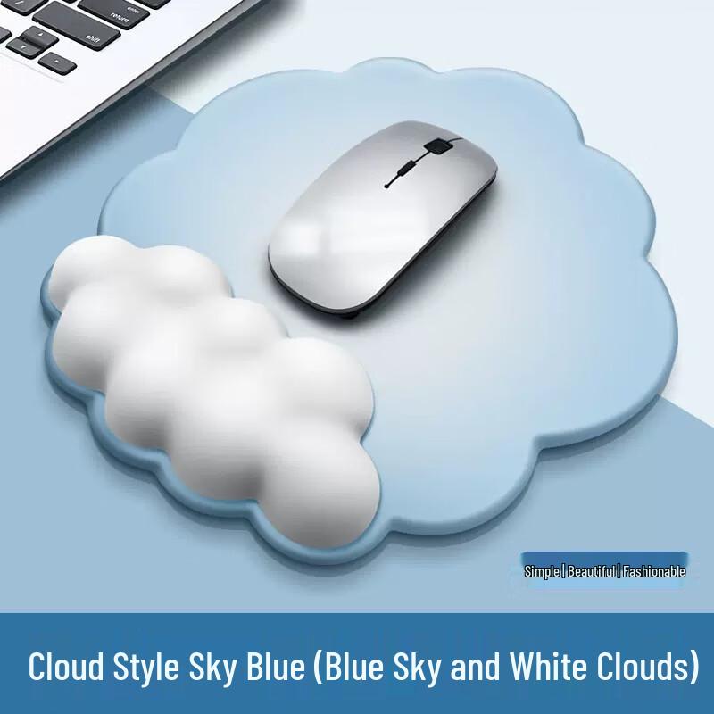 

Gradient Cloud Memory Foam Mouse and Keyboard Wrist Rest Set