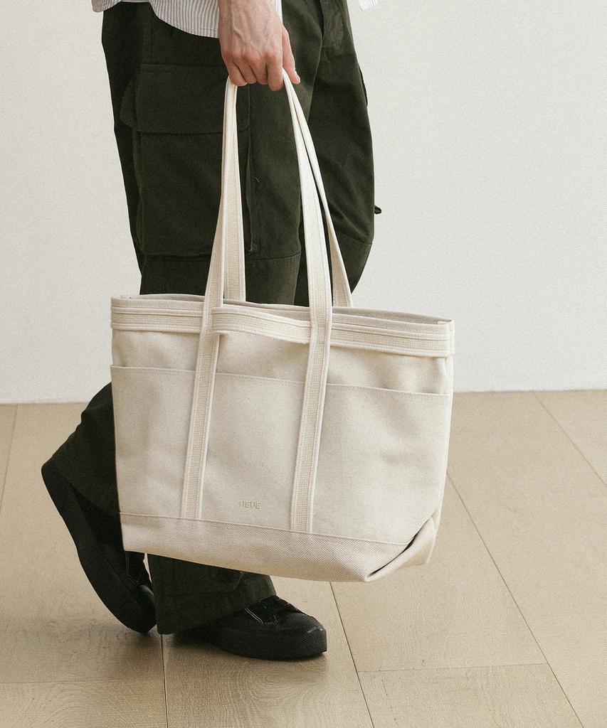 Neue Canvas Tote Bag_Cream_Men'S