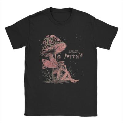 Melanie Martinez Mushroom T Shirt for Men Cotton Creative T-Shirts Crew Neck Tees Short Sleeve Clothes Plus Size