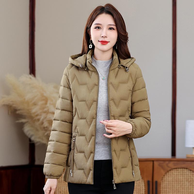 

Зимнее утолщенное хлопковое пальто для мамы, большого размера, свободное короткое хлопковое пальто для женщин среднего и пожилого возраста, маленькая хлопковая куртка XXXXXL