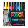 Posca Mitsubishi Pencil Fine Round 8 PC3M8C Water-Based Pen, Tip, Nib, Colors,