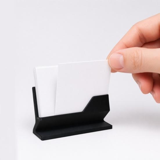 Porta-Cartões de Visita Impresso em 3D, Suporte para Cartões de Nome de Negócios para Recepção de Escritório Hotel, Organizador de Mesa Minimalista, Acessório de Recepção Moderno