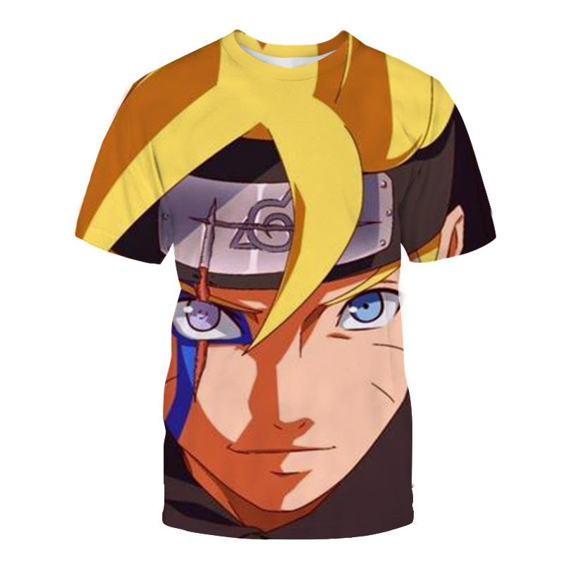 New Youth Four Seasons Breathable Mesh Naruto Men's 3D Printed T-shirt