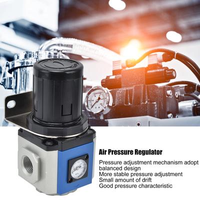 Air Pressure Regulator 0.05~0.9mpa 20‑130Psi Adjustable Control Valve with BracketGR400‑15 PT1/2