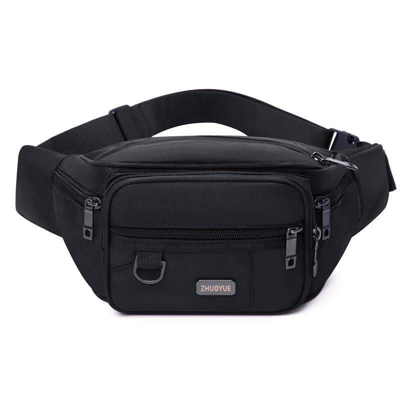 New Style, Men's Waist Bag, Waterproof Fabric, Sports Waist Bag, Women's, Casual and Fashionable, Large Capacity, Storage Waist Bag
