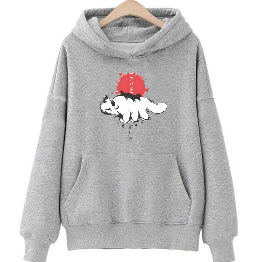 

Толстовка с капюшоном «Аватар: Легенда об Аанге» на осень/зиму, флисовая толстовка с графическим принтом, повседневная одежда, модная толстовка с капюшоном Ropa Mujer S белый