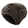 Real rabbit fur wool hat fashionable versatile warm and cold hat children winter big head circumference ear protection casual cover cold hat