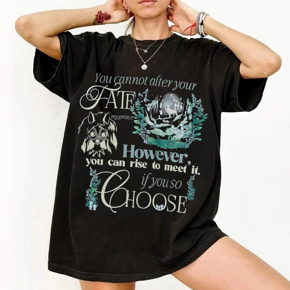 

Футболка с цитатой из «Принцессы Мононоке» студии Ghibli, футболка «Мононоке», футболка «Тоторо», унисекс 4XL