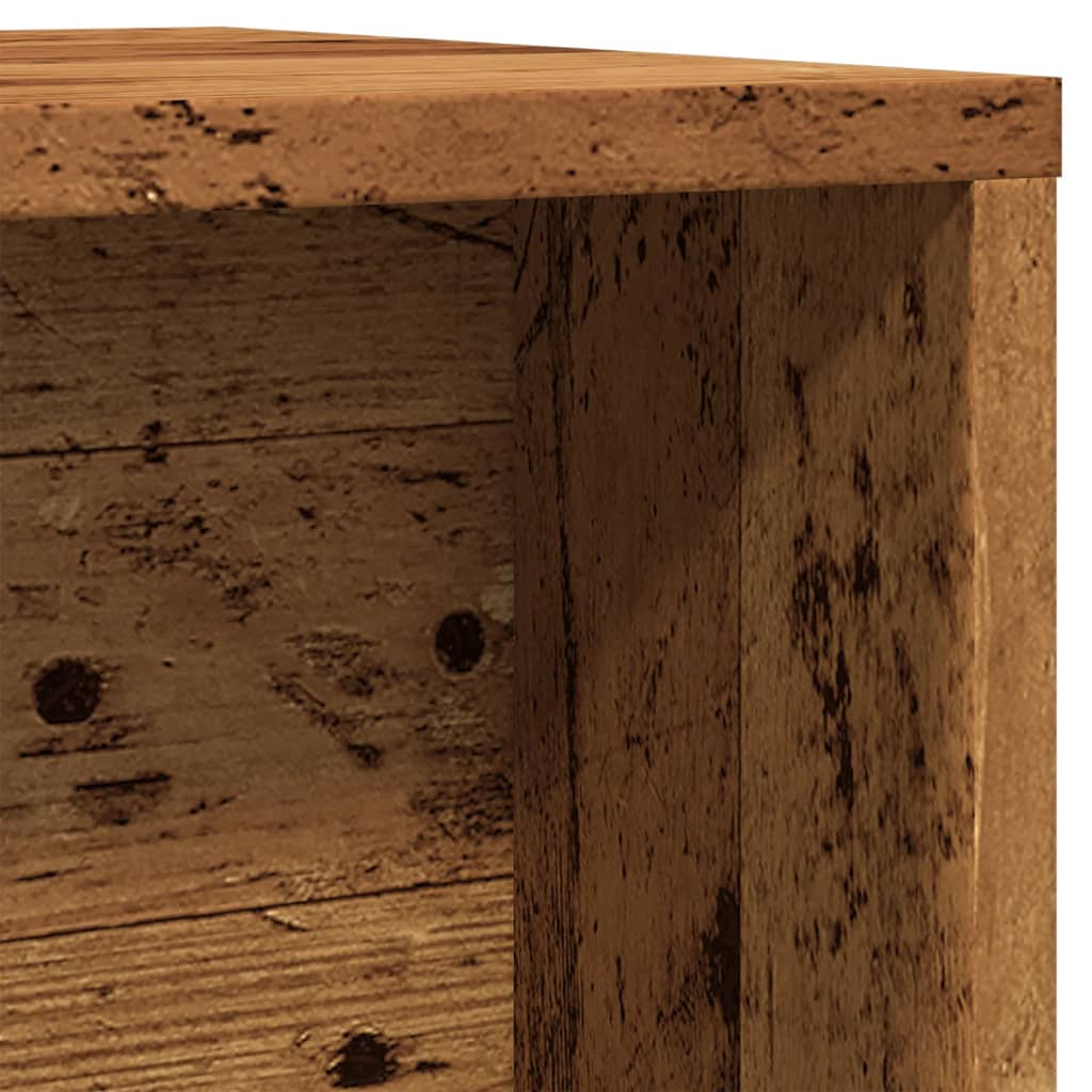Nesting Tables Set 2 pcs Rustic Wood Look Particleboard