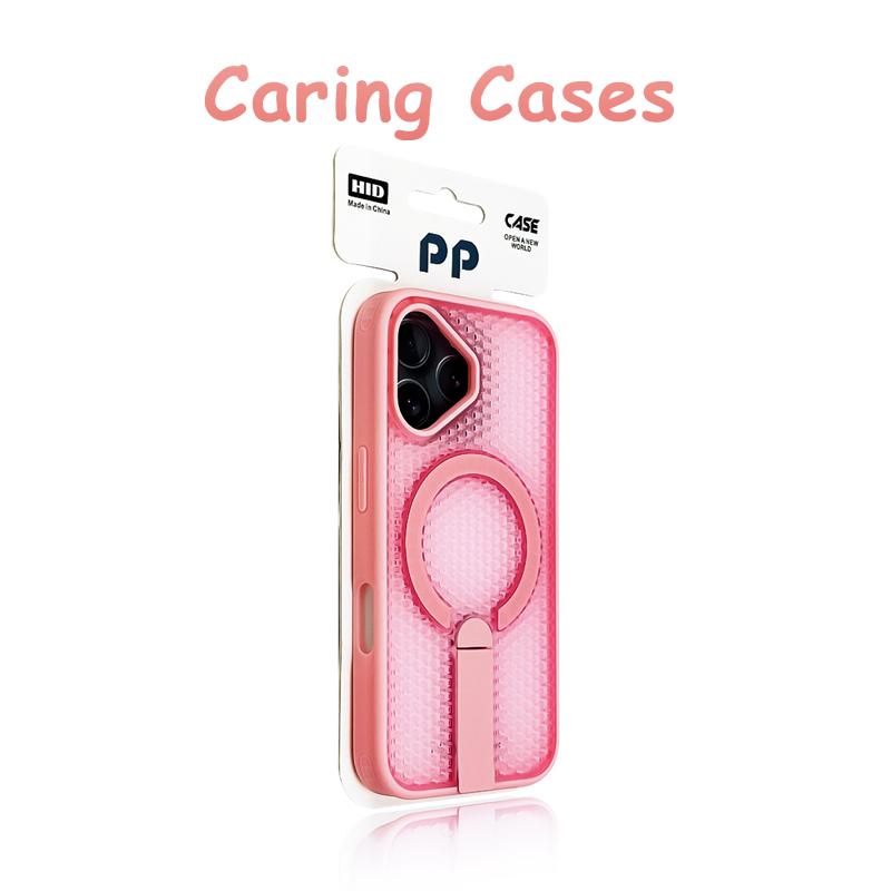 For iPhone 17 Pro Max Case Titanium Grey Honeycomb Magnetic Stand Compatible with iPhone 16 15 14 13 12 iPhone 16 Plus