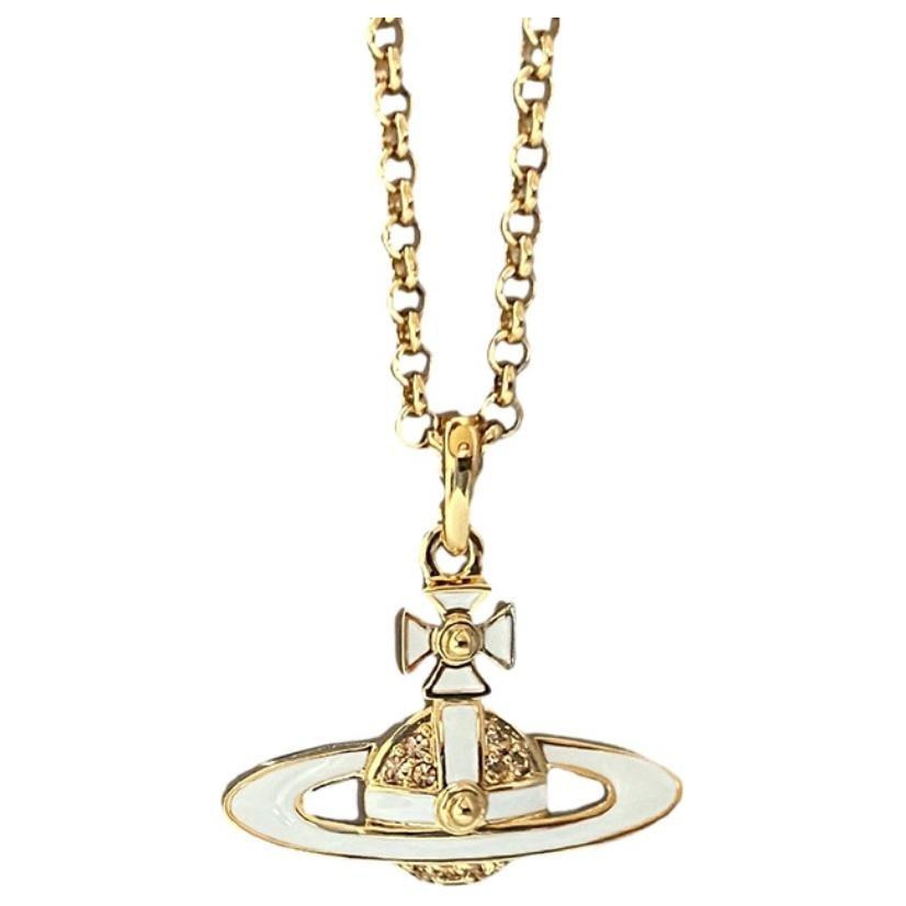 Vivienne Westwood Necklaces Women's Gold/White 6302039P02R281CN