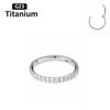 ASTM f136 Titanium Piercing Hinged Segment Septum Hoop Nose Rings Clicker Ear Cartilage Tragus Helix Conch Body Jewelry Earrings