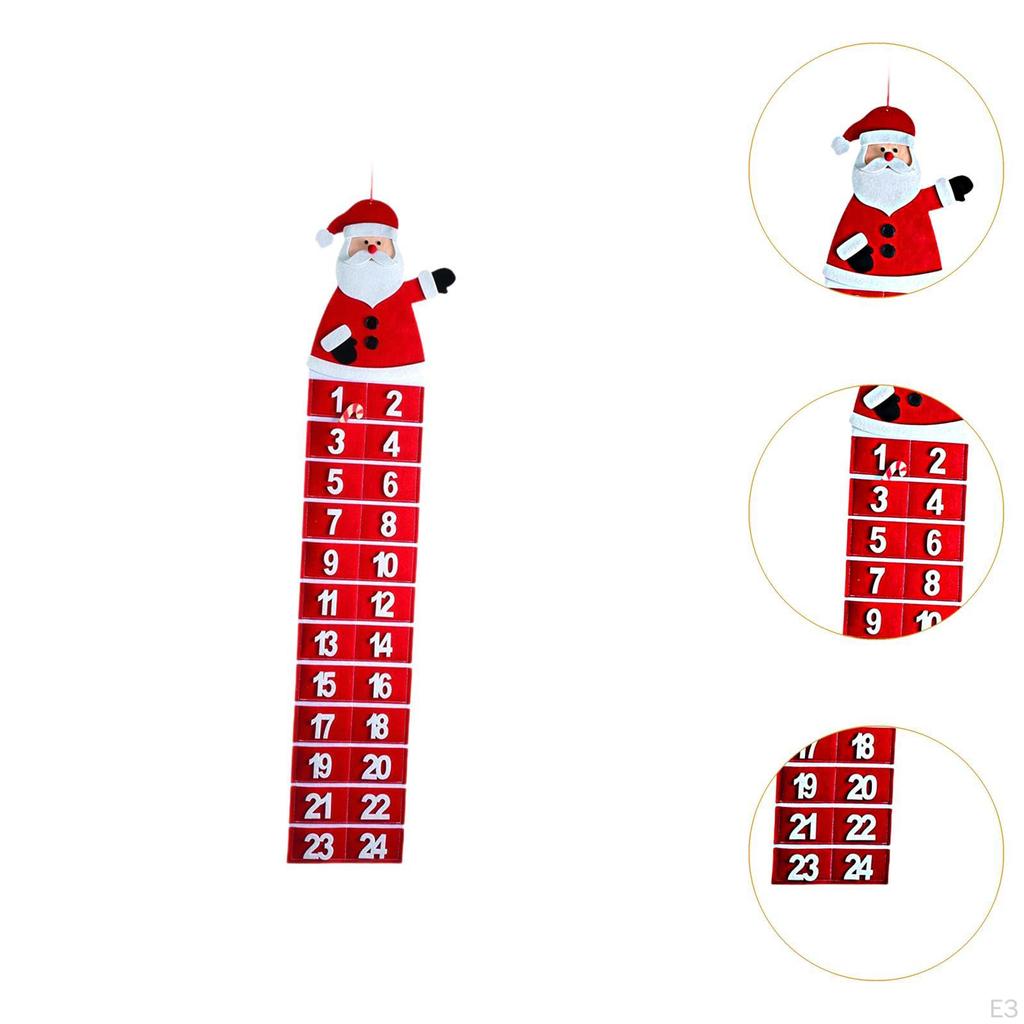 Calendario di Natale dell'Avvento Creativo Regalo Ideale Decorazione Carina Oggetto di Scena per