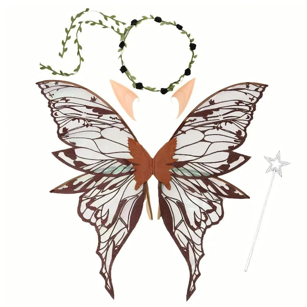 Fluttering Wings Fairy Butterfly Wings Creative Dress Up Wings Set Elf Wings Costume  Photo Prop