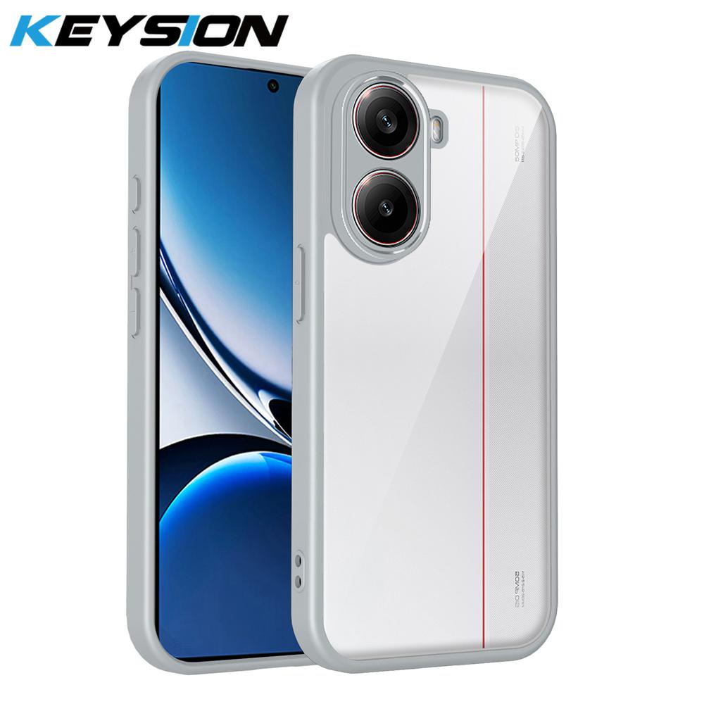 KEYSION Transparent Case for Xiaomi POCO X8 Pro Max Soft Silicone+PC HD Clear Simple Shockproof Phone Back Cover for POCO X8 Pro