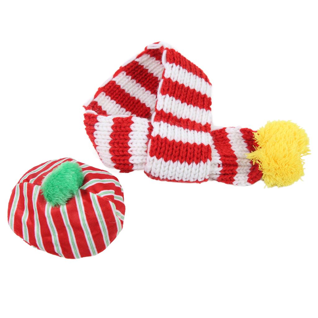 Dog Hat and Scarf Set Dog Christmas Adorable Knitted Hat Set for Pet Cat Dog Small Medium Large Dogs
