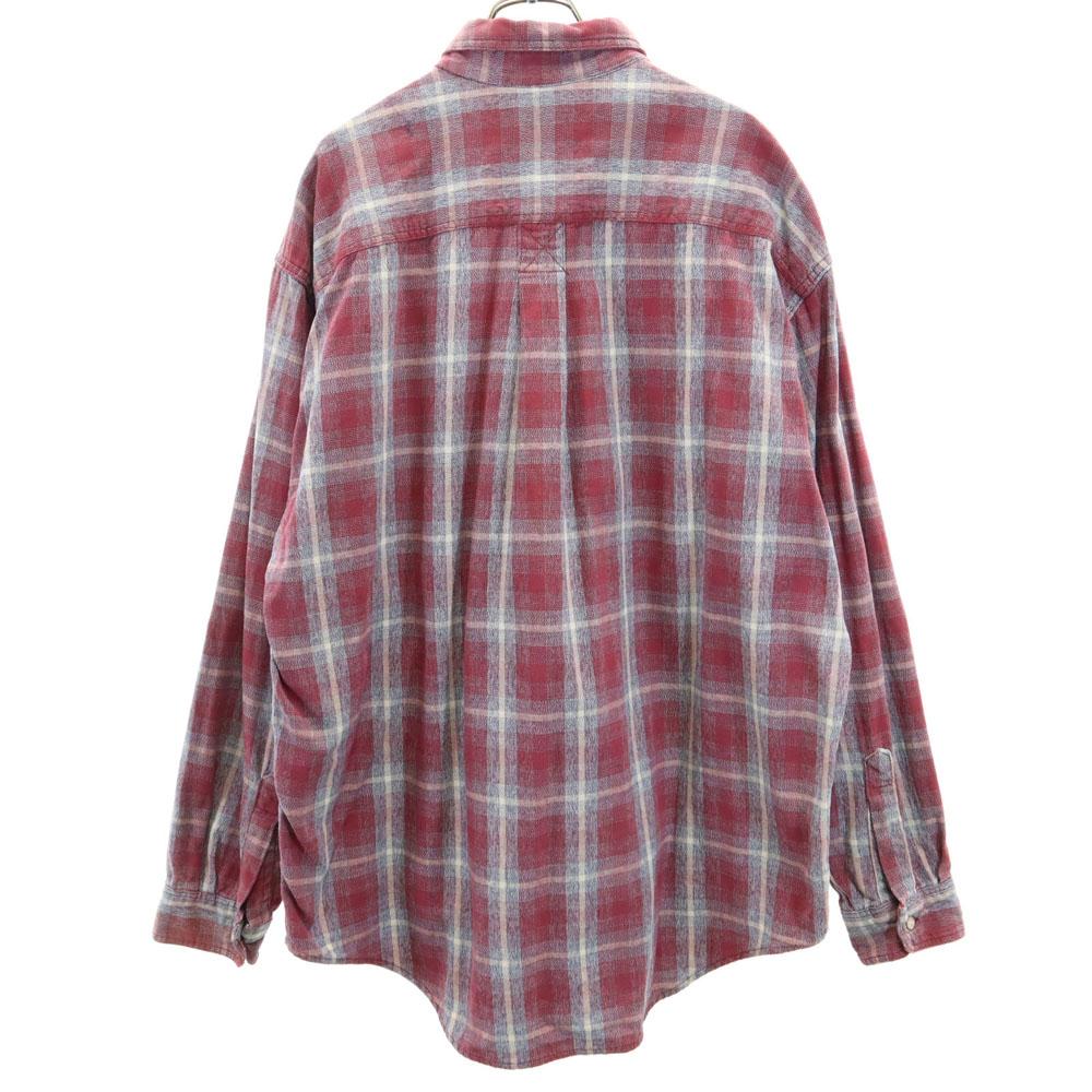 L.L.Bean 70s 80s Made in USA Check Pattern Long sleeve Button down shirt Men's Used