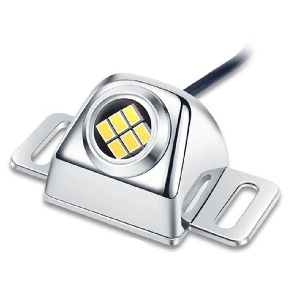 

Автомобильный фонарь заднего хода, задний фонарь, светодиодная лампа 12/24 В для парковки грузовиков, водонепроницаемый мини-вспомогательный фонарь серебряный