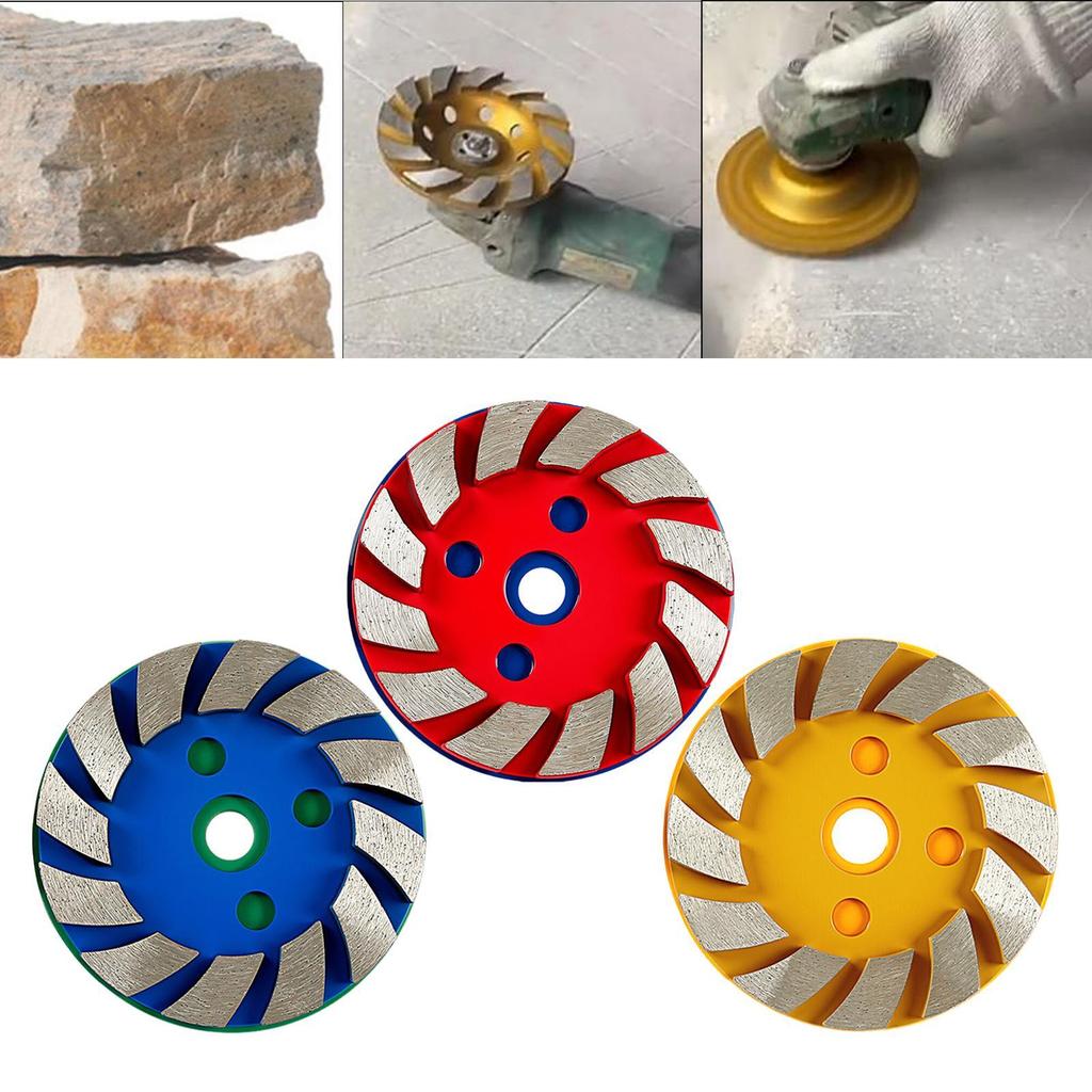 Concrete Diamond Grinding,Cup Wheel Grinding Disc,Angle Grind Attahments Row Cutting Wheel for Concrete Ceramic Tile Marble