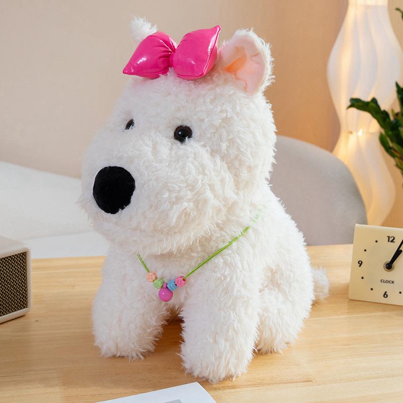 West Highland Dog Doll Catching Machine Doll Marriage Interactive Commercial Event Gift Plush Toys