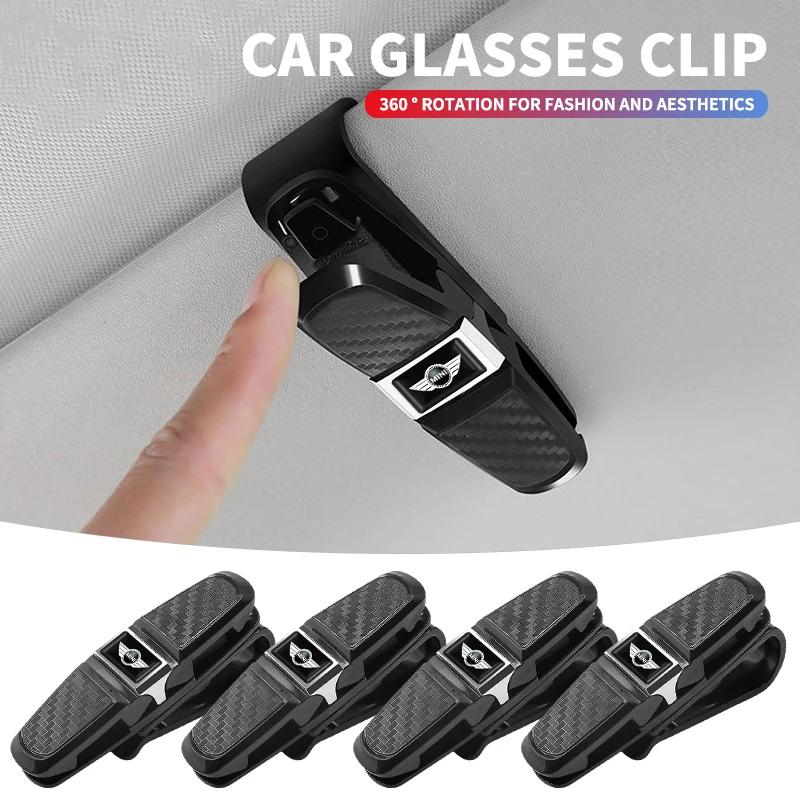 Car Sunglasses Frame Carbon Fiber Bills Glasses Clip For MINI E90 COOPER S JCW R55 R56 R60 R61 F54 F55 F56 F57 F60 One R50 ksgbw33