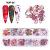 Celebrate Christmas Halloween Nail Sequins Wood Pulp Nail Art Flower for Butterf