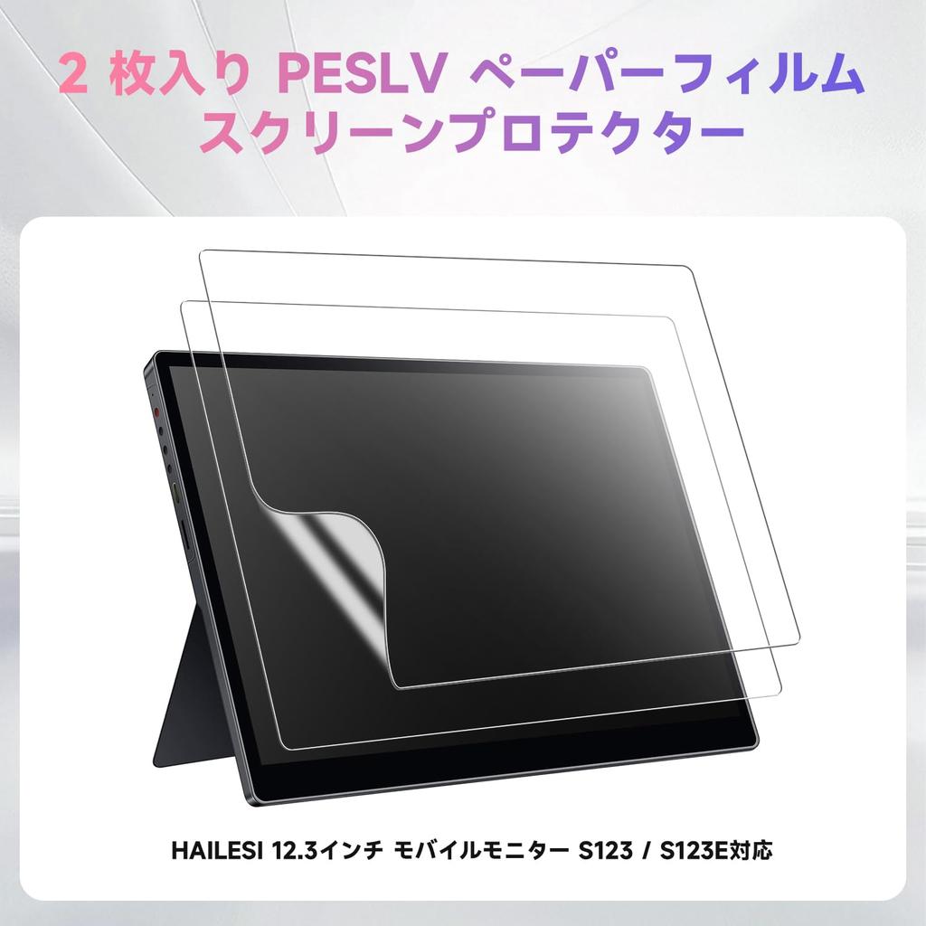 LAZIRO Film HAILESI Mobile Monitor Screen Protector for S123 S123E writing Challenge Touch tablet screen PET fingerprint water and oil rounded glossy