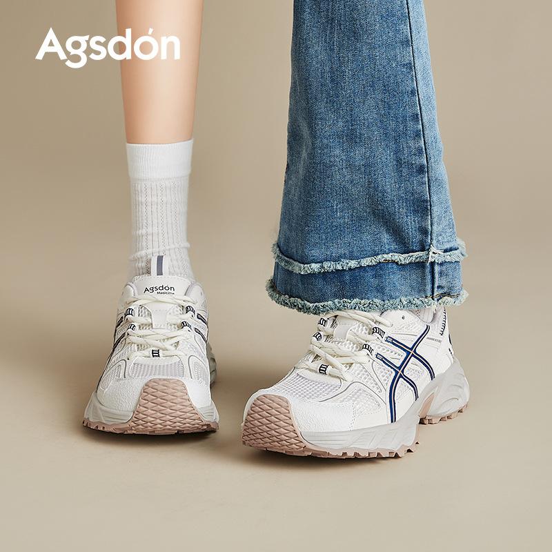 Augustine Daddy Shoes Women's 2025 New Summer Mesh Platform Casual Board Shoes Sports Forrest Gump Training Shoes