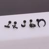 Stylish Stainless Steel Moon Ear Bone Studs for Men & Women - Cross-Border Piercing Jewelry