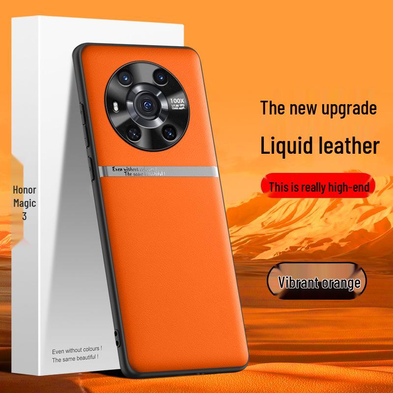 Liquid Leather Case for Honor Magic 3 - Anti-Fall, Anti-Fouling, Protective Cover