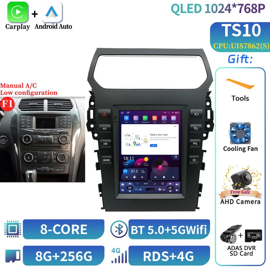 9.7inch Android Car Stereo Radio Multimedia Video Player For Ford Explorer 5 2011-2019 Navigation Carplay Automotive Screen GPS