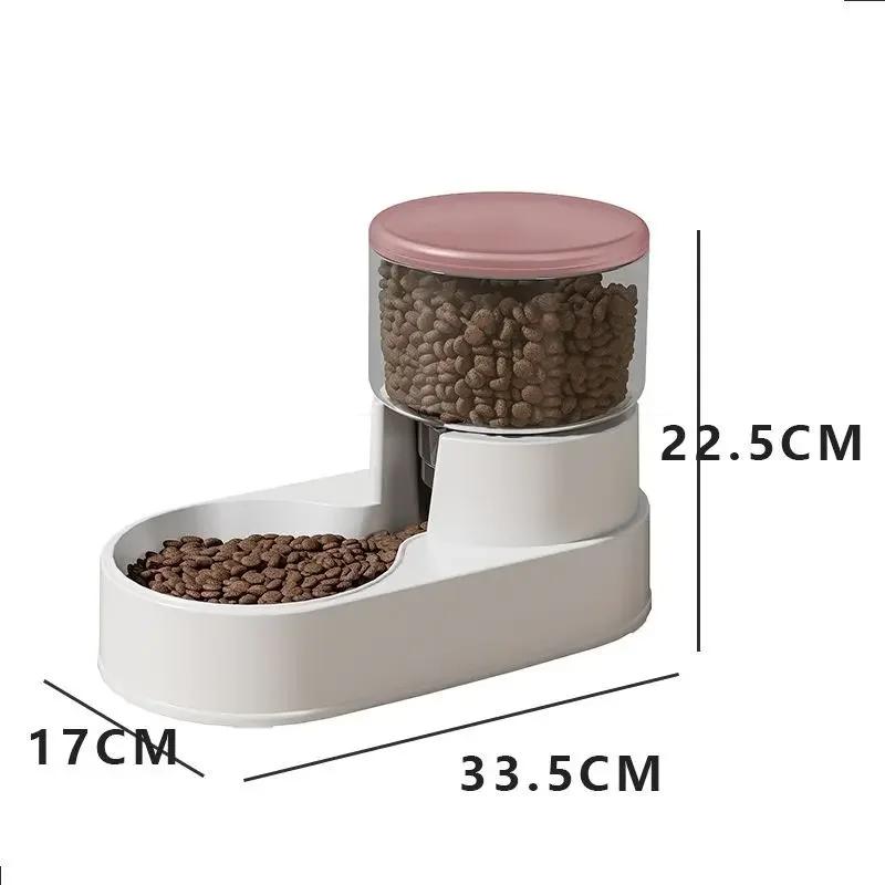 PP Material Pet Feeder Pet Water Fountain Drink Bowl Automatic Pet Feeder Large Cat Dog Food Dispenser