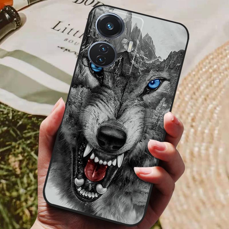 Etui dla vivo T1 4G VivoT1 V2153 Miękkie Silikonowe Etui na Tył z TPU dla vivo T1 44W Etui na Telefon Snapdragon 680 Ochronne Modne Coque