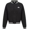 Logo Striped Trim Long Sleeve Jacket Women Jackets Black NJ3LR06A