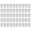ABKS-50Piece Graduated Plastic Mixing Cups - Use For Paint, Resin, Epoxy, Art Disposable Flexible Clear